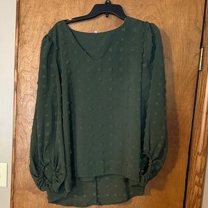 Elegant Green Women's Top